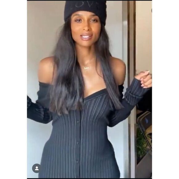 LITA by Ciara Button Down Ribbed Sweater Dress Revolve xxl - Picture 4 of 15